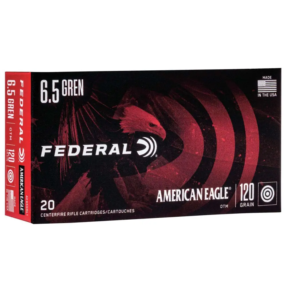 Federal 6.5 Grendel 123GR Open Tip Match Ammo 20RD