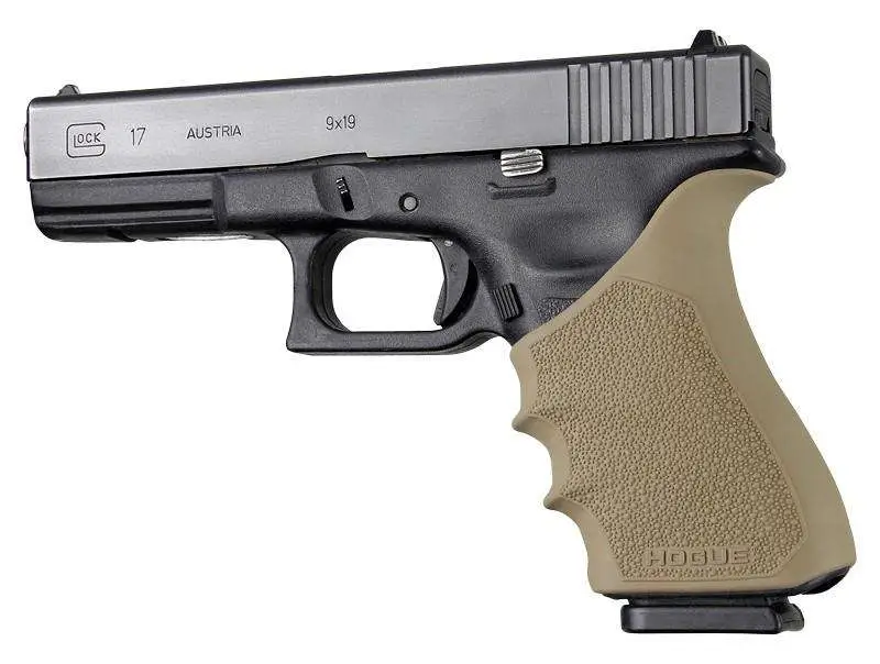 Hogue Handall Beavertail Grip Sleeve Flat Dark Earth for Glock 17/34