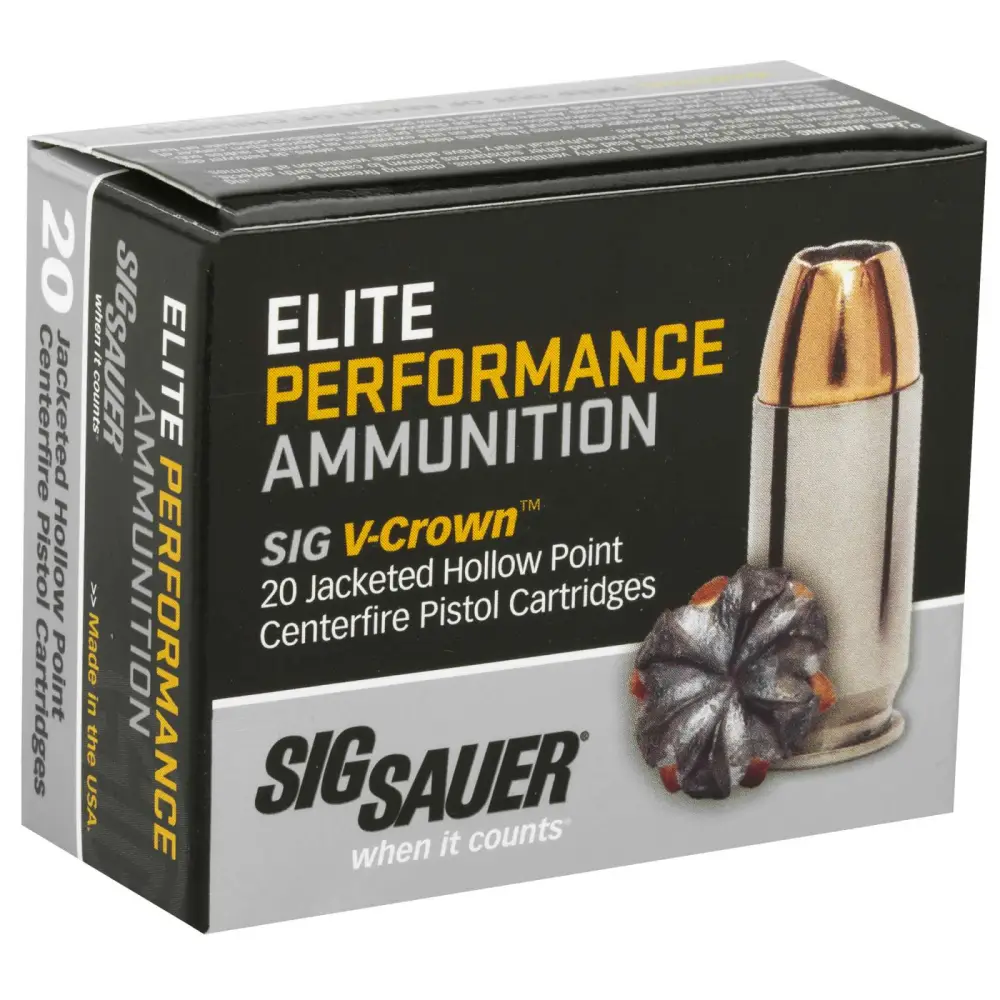 Sig Sauer Elite V-crown 380 Acp 90GR Jhp 20RD Box