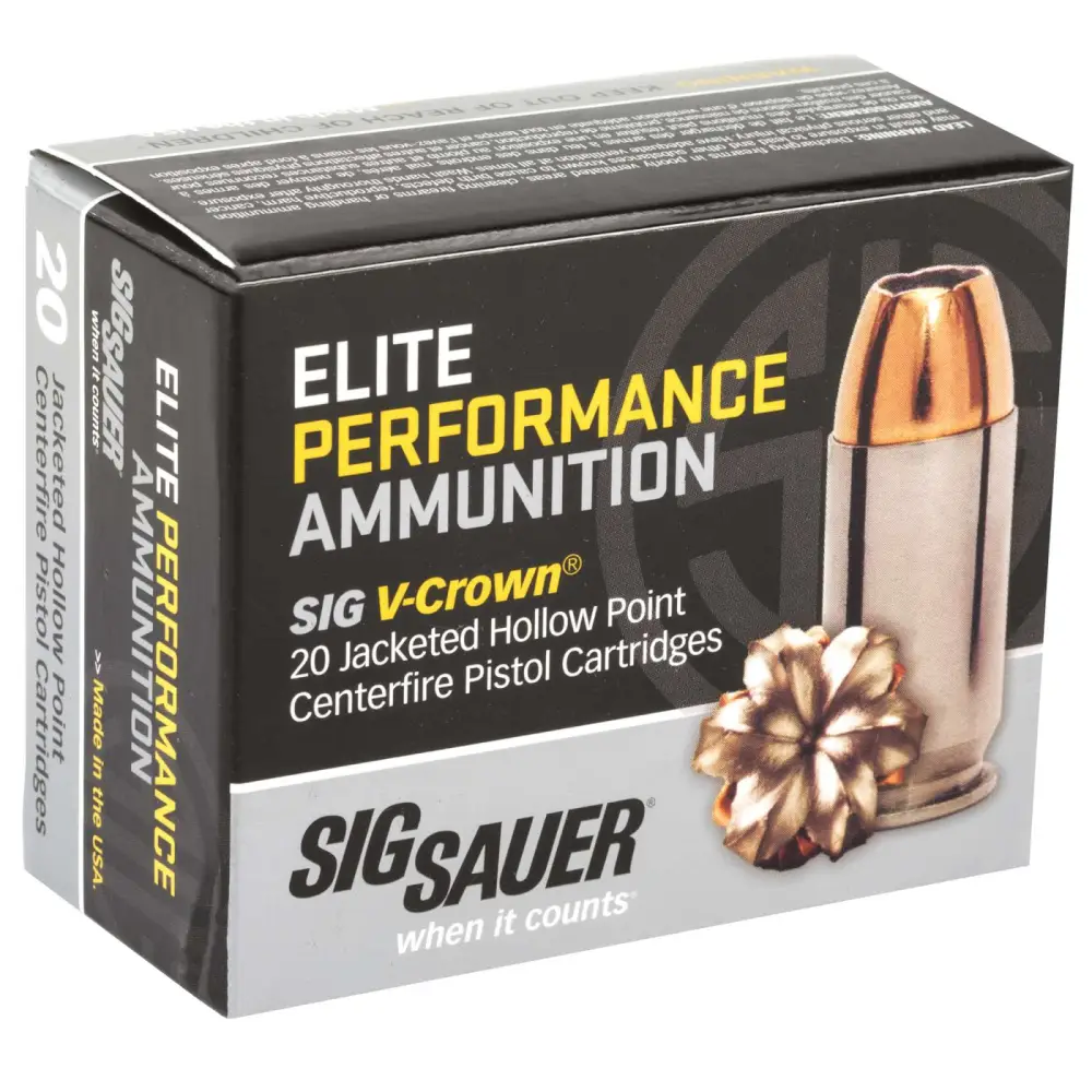 Sig Sauer Elite V-crown 45 Acp 200GR Jhp 20RD