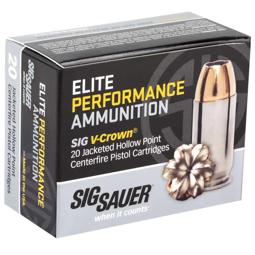 Sig Sauer Elite V-crown 40 S&w 165GR Jhp 20RD