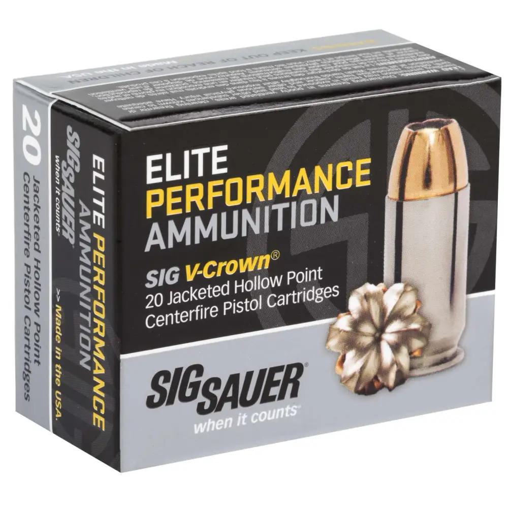 Sig Sauer Elite Performance 9MM 124GR Jhp 20RD Box