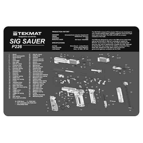 Tekmat Sig Sauer P226 Gun Cleaning Mat 11X17