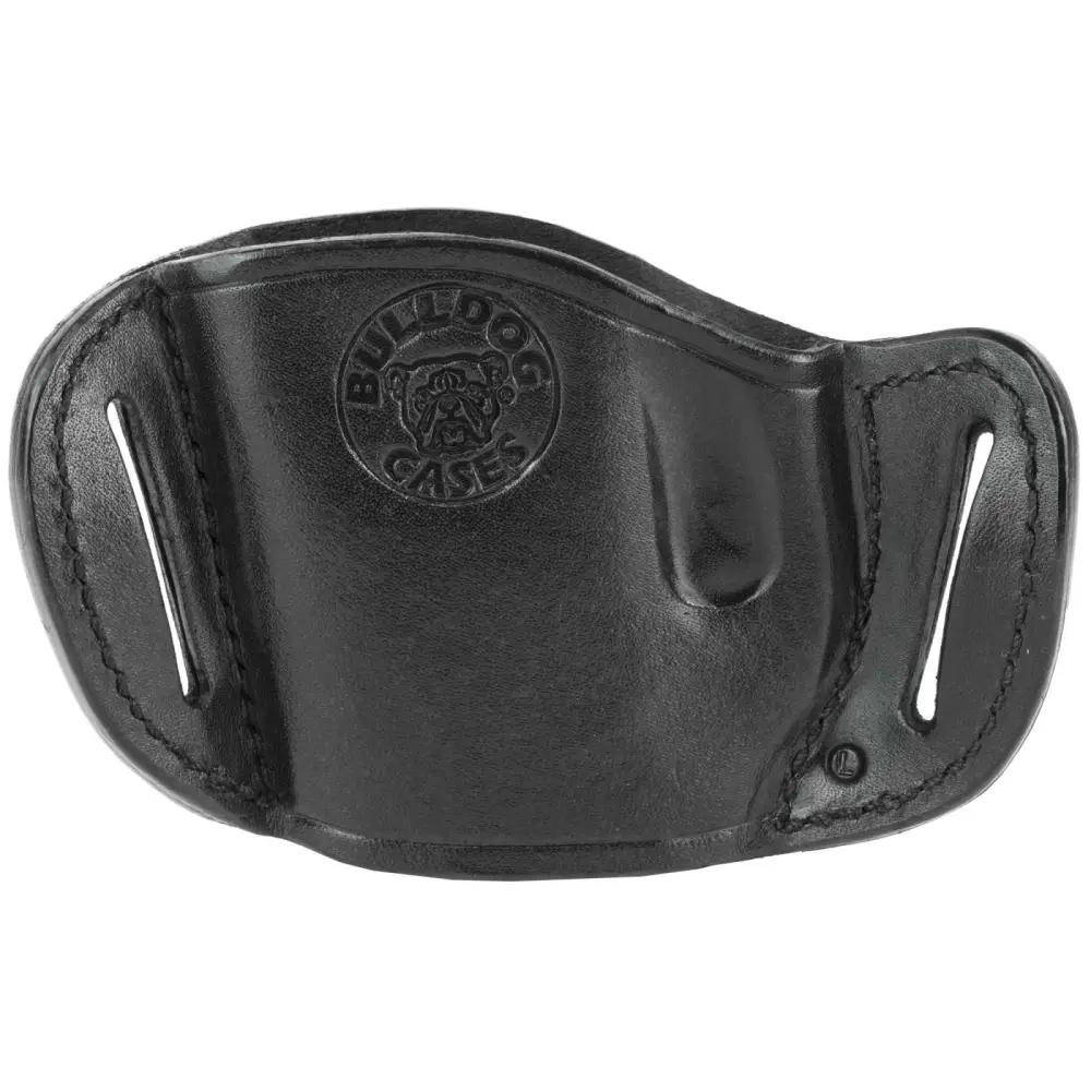 Bulldog Molded Leather Holster for Large Frame Autos, Right Hand, Black