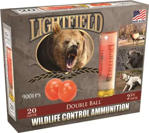 Lightfield 20GA 2.75 in Double Rubber Ball 5RD 10 Box Case