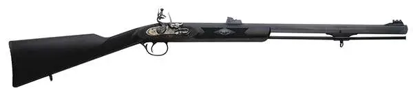 Traditions Deerhunter .50 Cal Flintlock Rifle 24 Blued Synthetic Stock