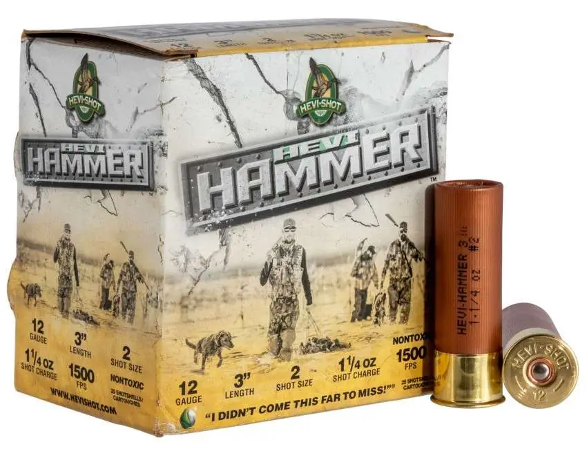 Hevi-shot Hevi Hammer 12GA 3IN 1-1/4OZ 2 25RD 10 Box Case