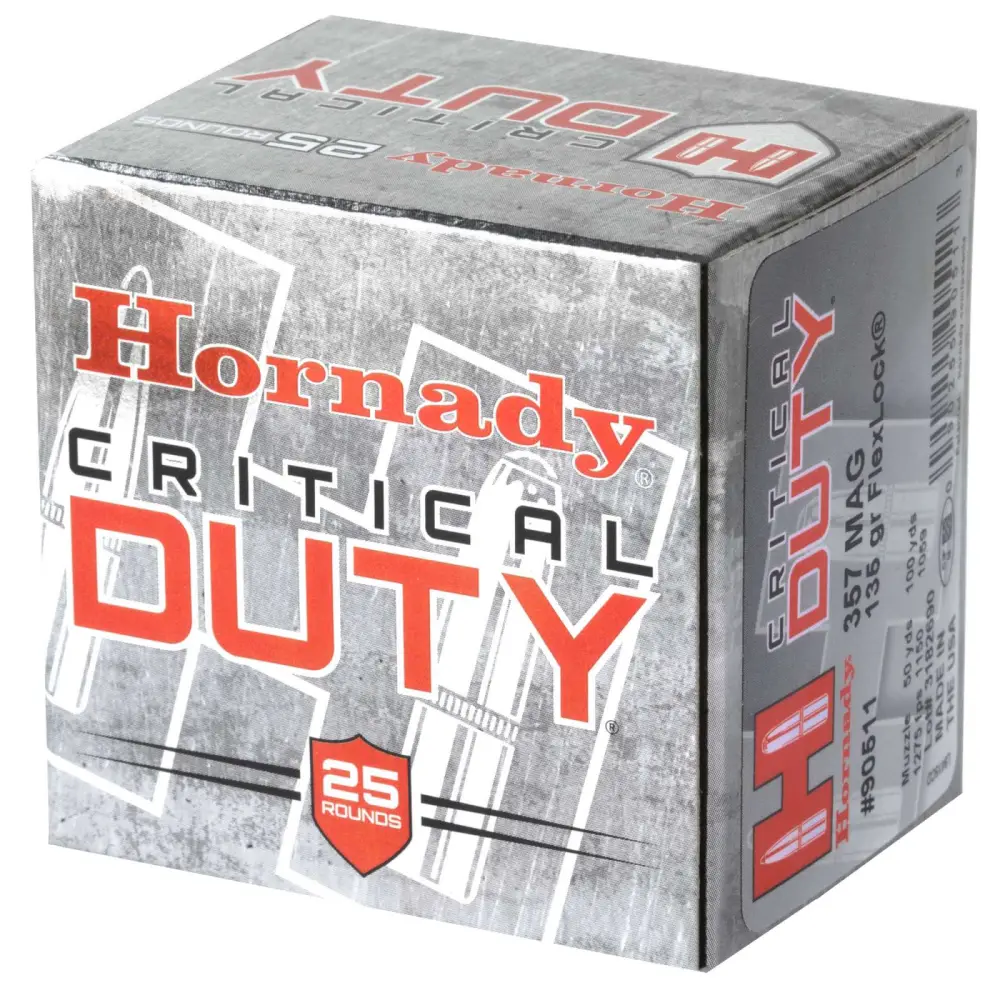 Hornady Critical Duty 357 Mag 135GR Flexlock 25RD 10 Box Case - Image 2