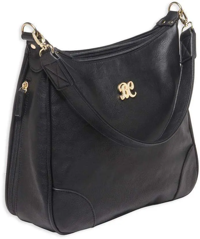 Bulldog Hobo Style Conceal Carry Purse Black W/black Trim 13X10.5