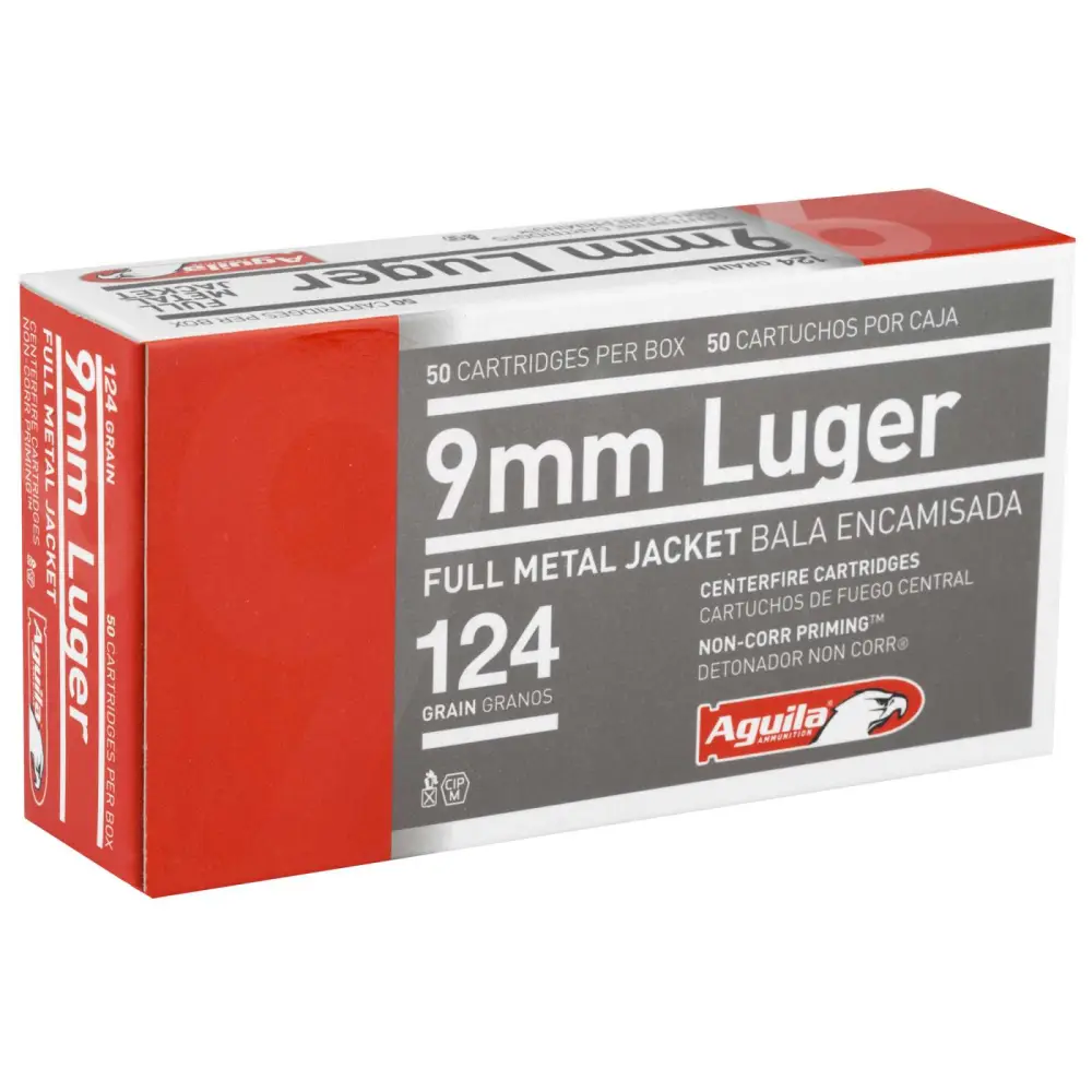 Aguila 9MM Luger 124GR Fmj 50RD