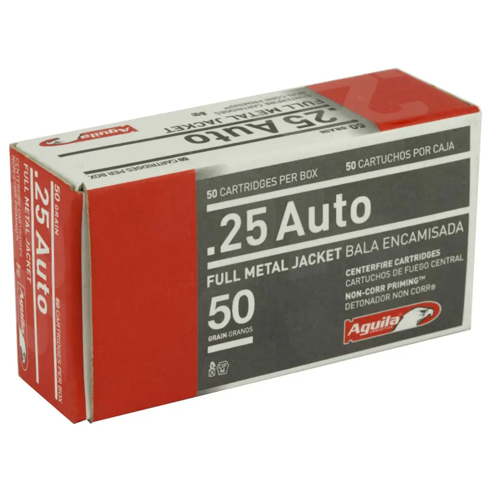 Aguila 25 Acp 50GR Fmj 50RD Box