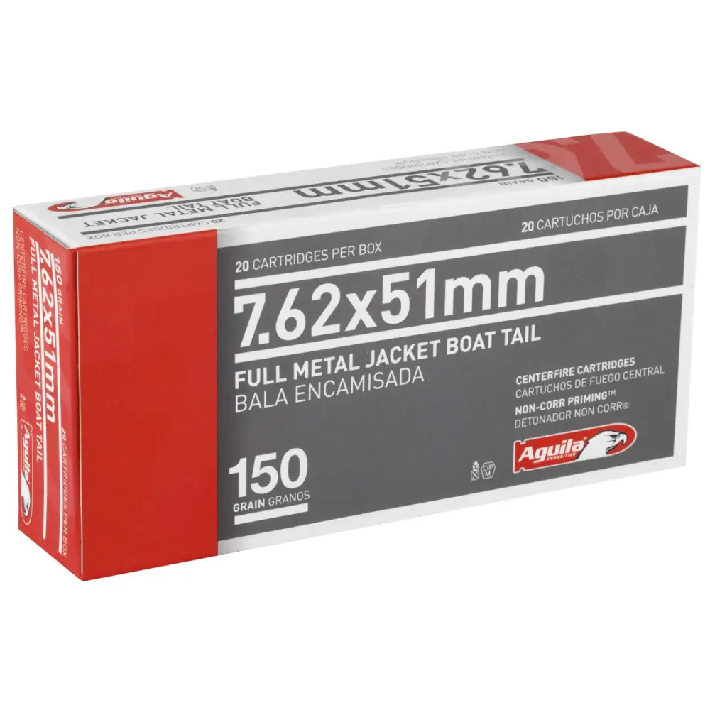 Aguila 7.62X51MM 150GR Fmjbt 20RD