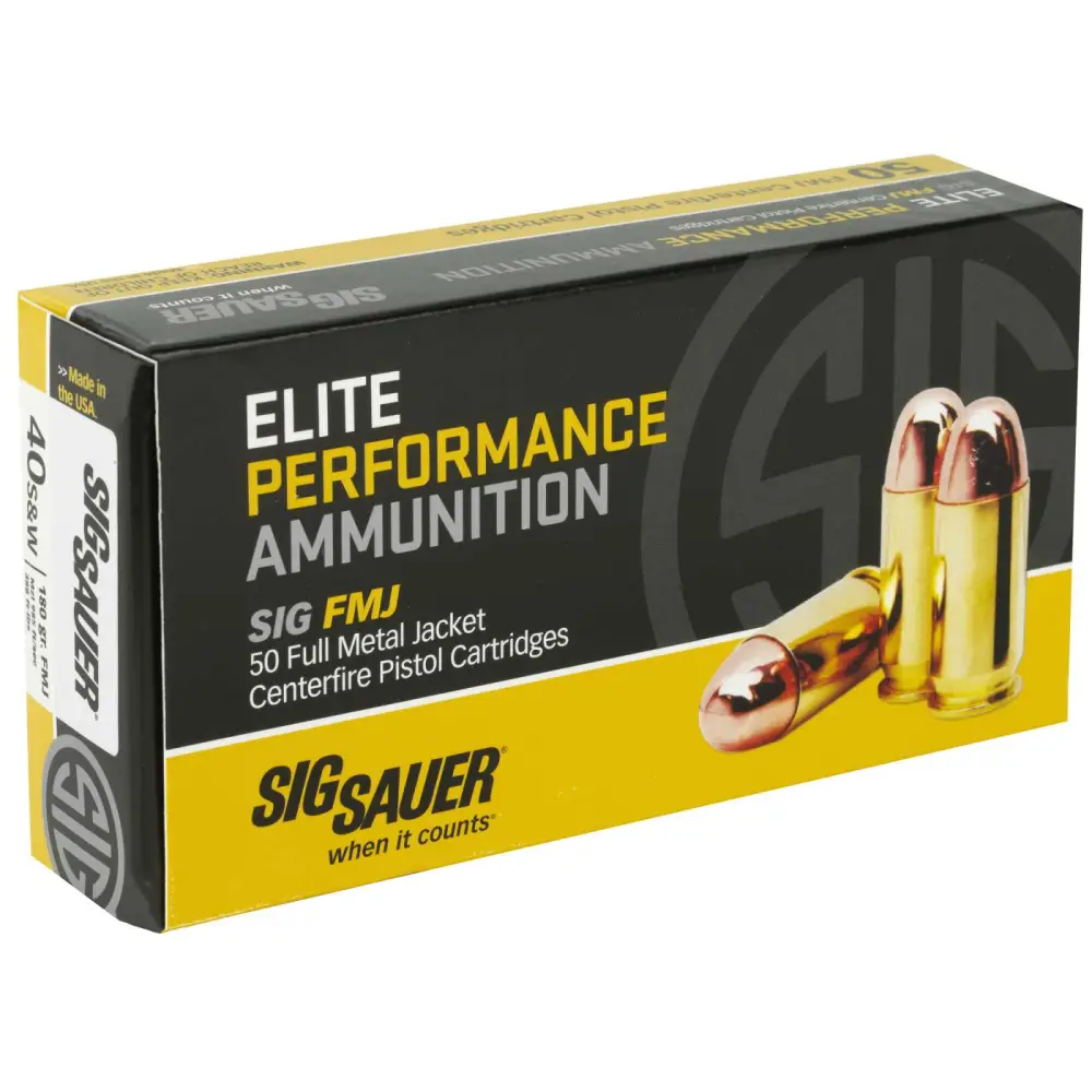 Sig Sauer Elite Performance Ball 40 S&w 180GR Fmj 50RD