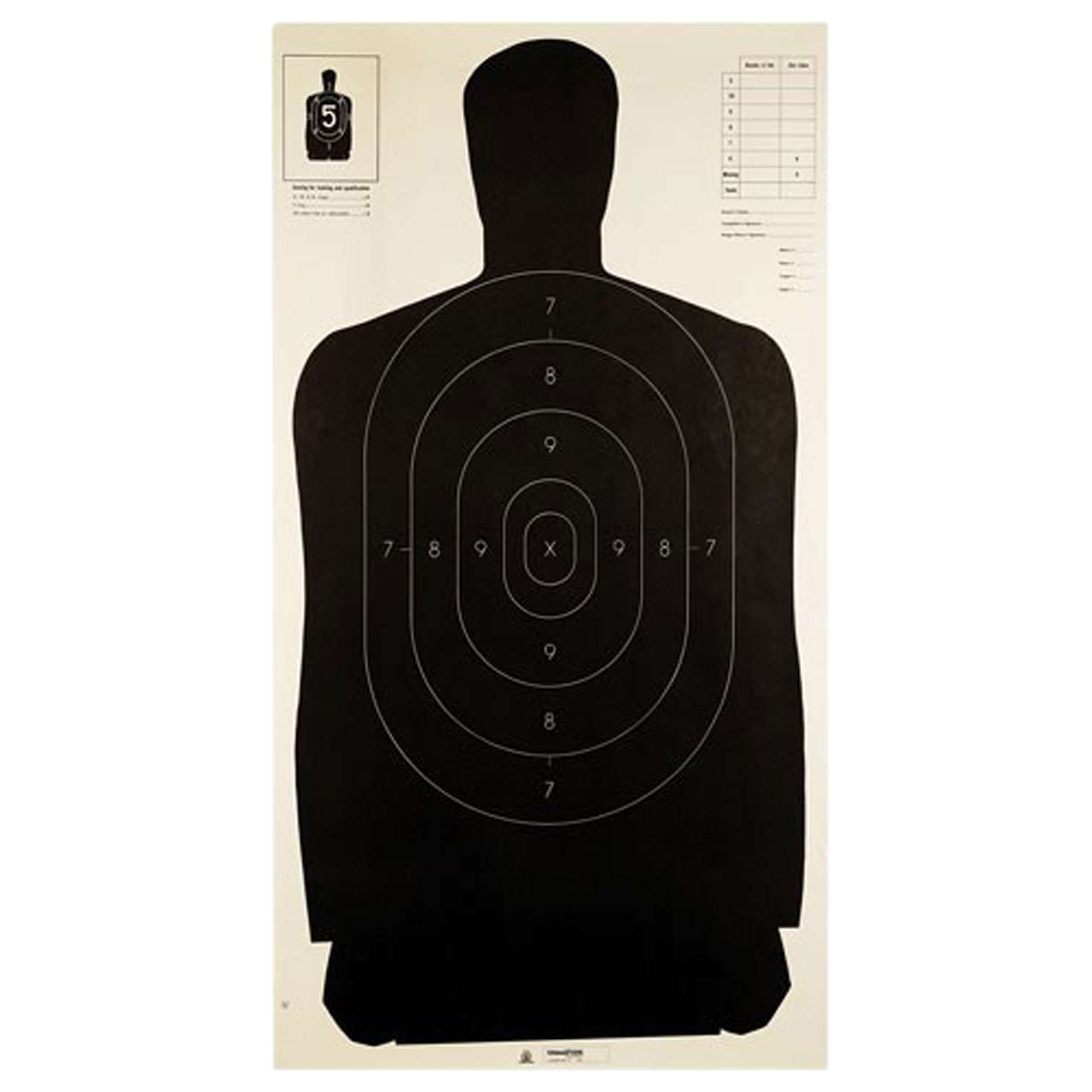 Champion B-27 Police Silhouette Targets 24X45 100 Pack