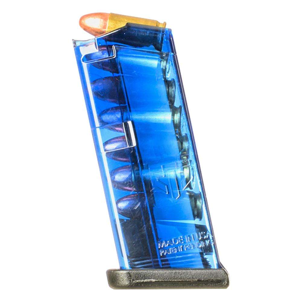 Elite Tactical Systems Glock 43 9MM 7RD Blue Polymer Magazine