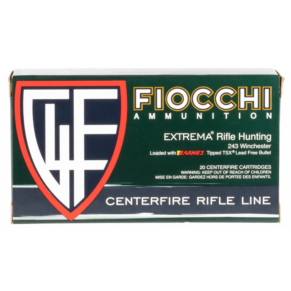 Fiocchi 243 Win 80GR Barnes Ttsx 20-RD 10 Boxes Per Case