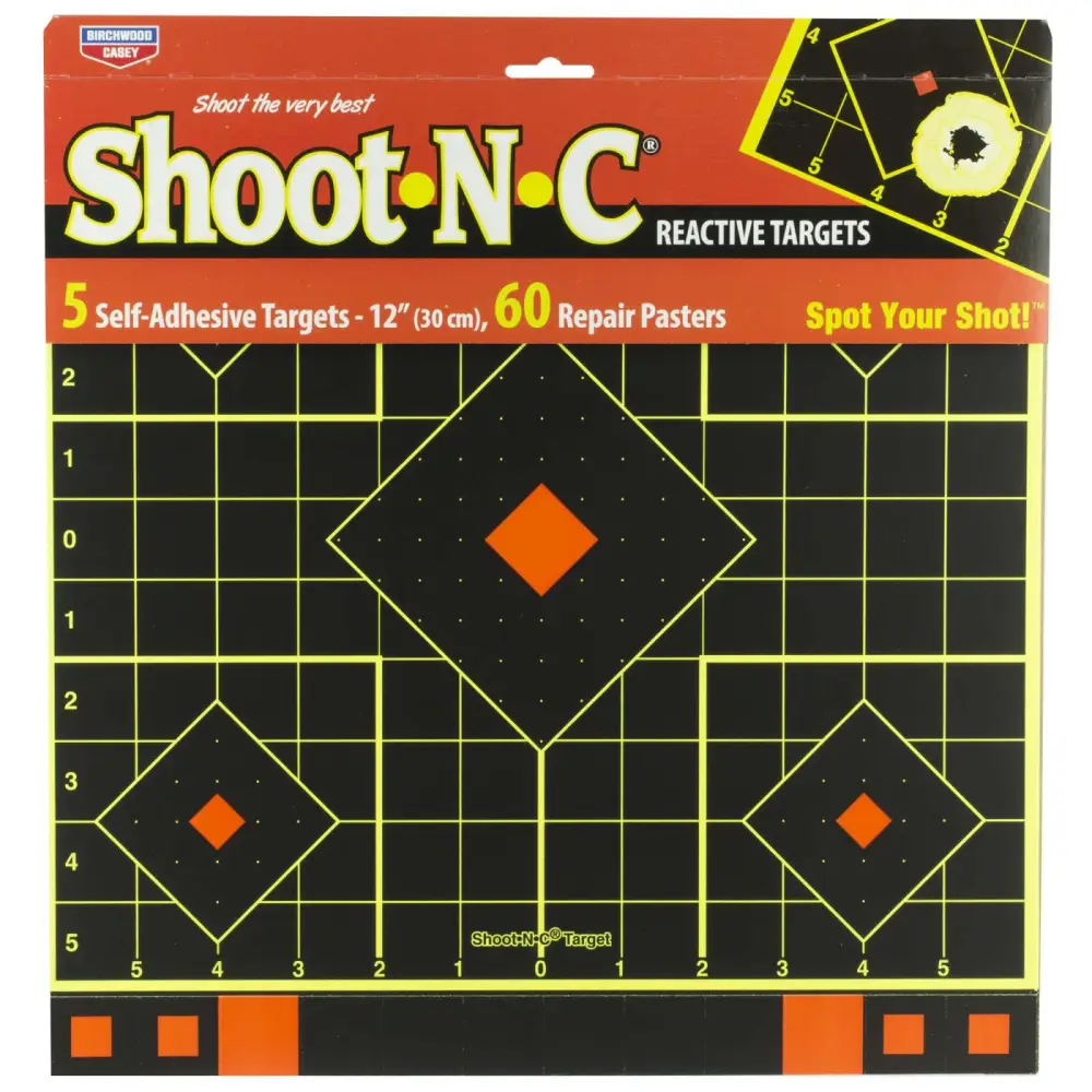 Birchwood Casey Shoot-n-c 12 Sight-in Target 5-PACK