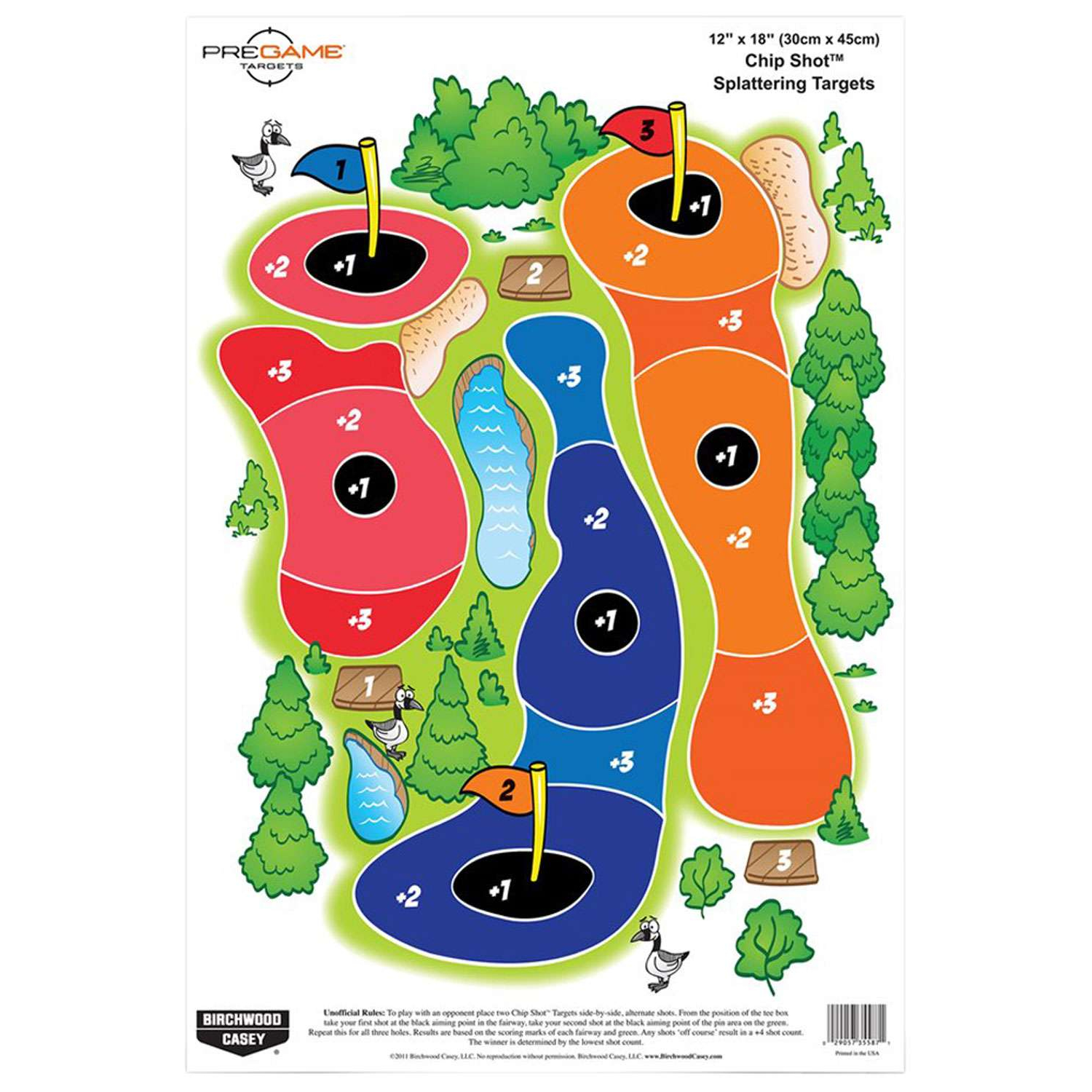 Birchwood Casey Pregame Chip Shot 12X18 Splatter Targets - 8 Pack