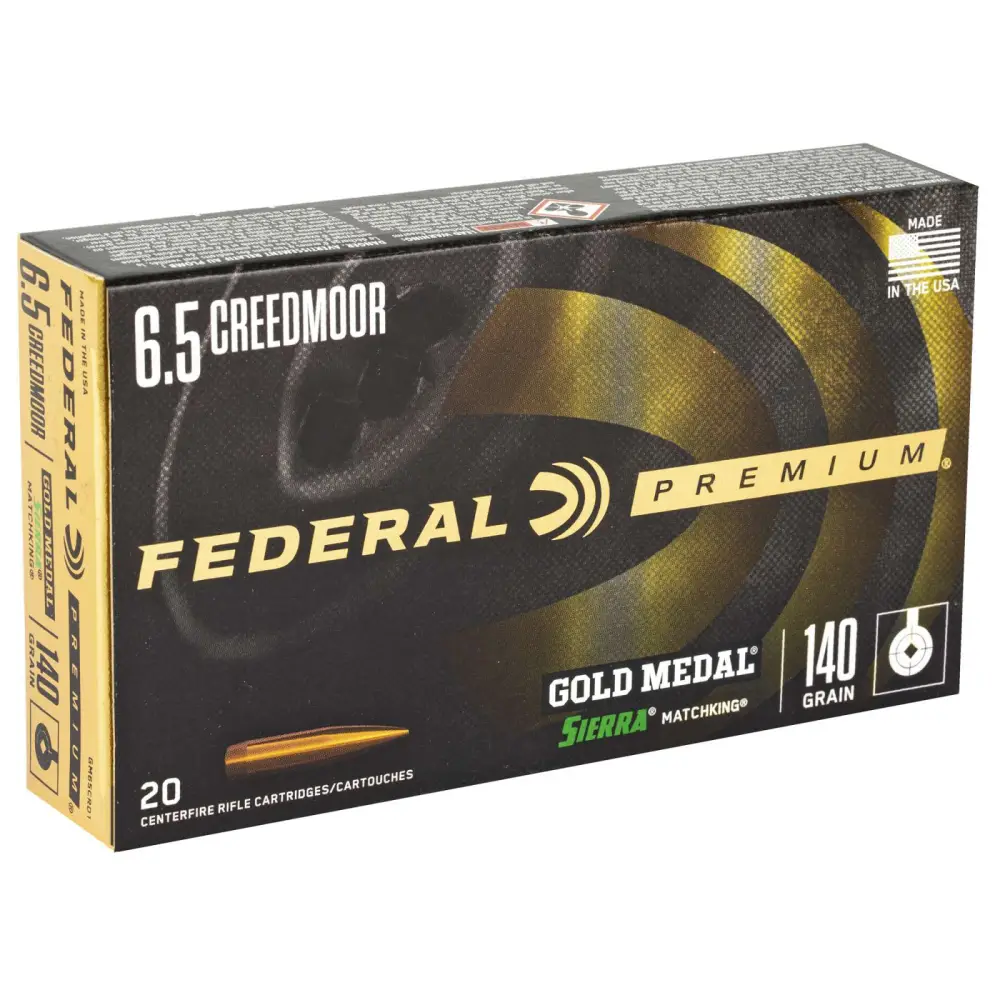 Federal Gold Medal 6.5 Creedmoor 140GR 20RD