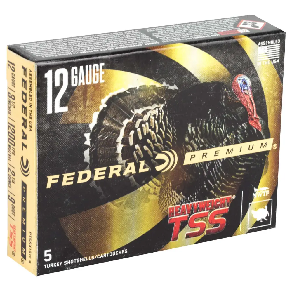 Federal Premium Turkey Heavyweight Tss 12GA 3.5 2-1/4 Oz 9 Shot 5RD