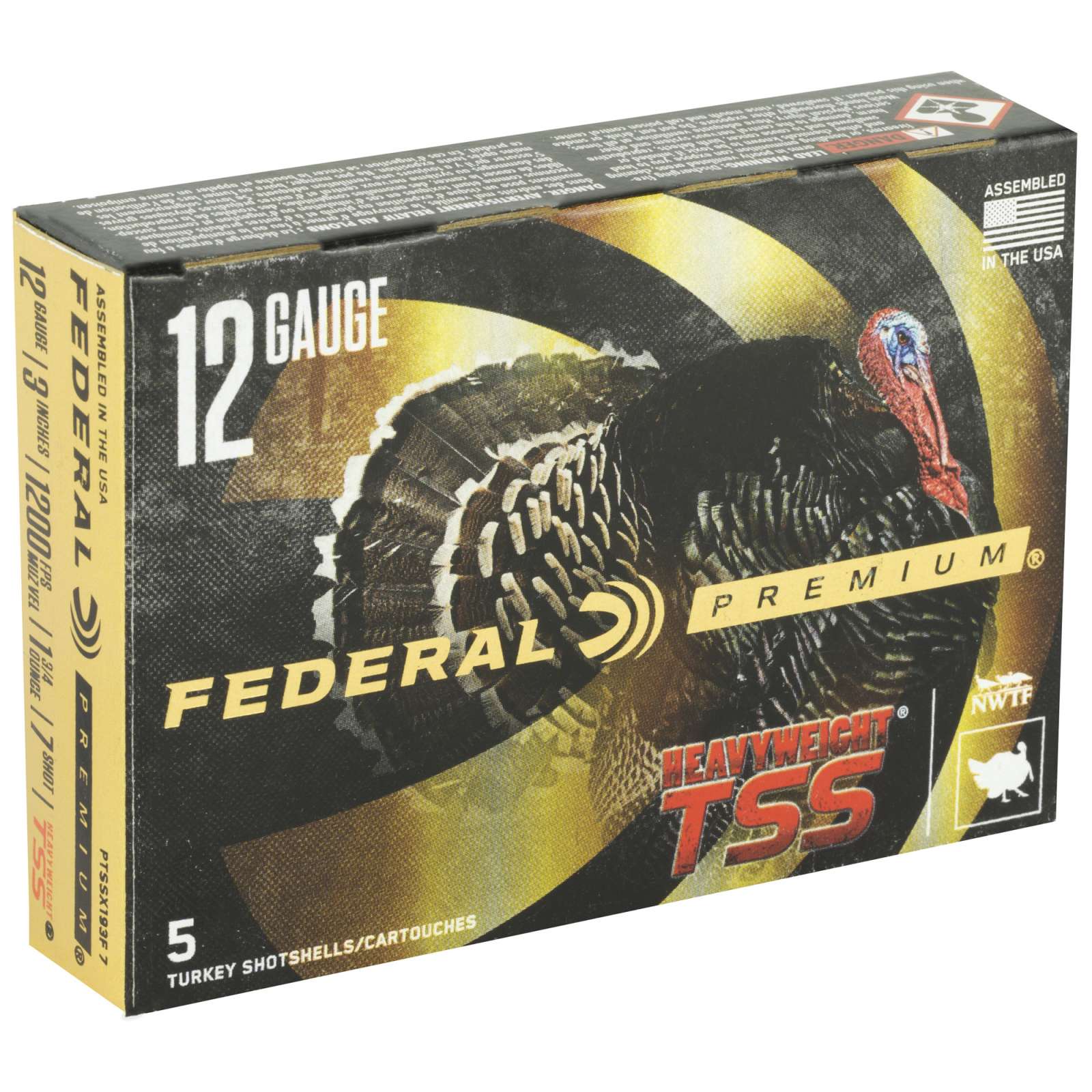 Federal Premium Turkey Heavyweight Tss 12GA 3 1 3/4OZ 7 Shot 5RD