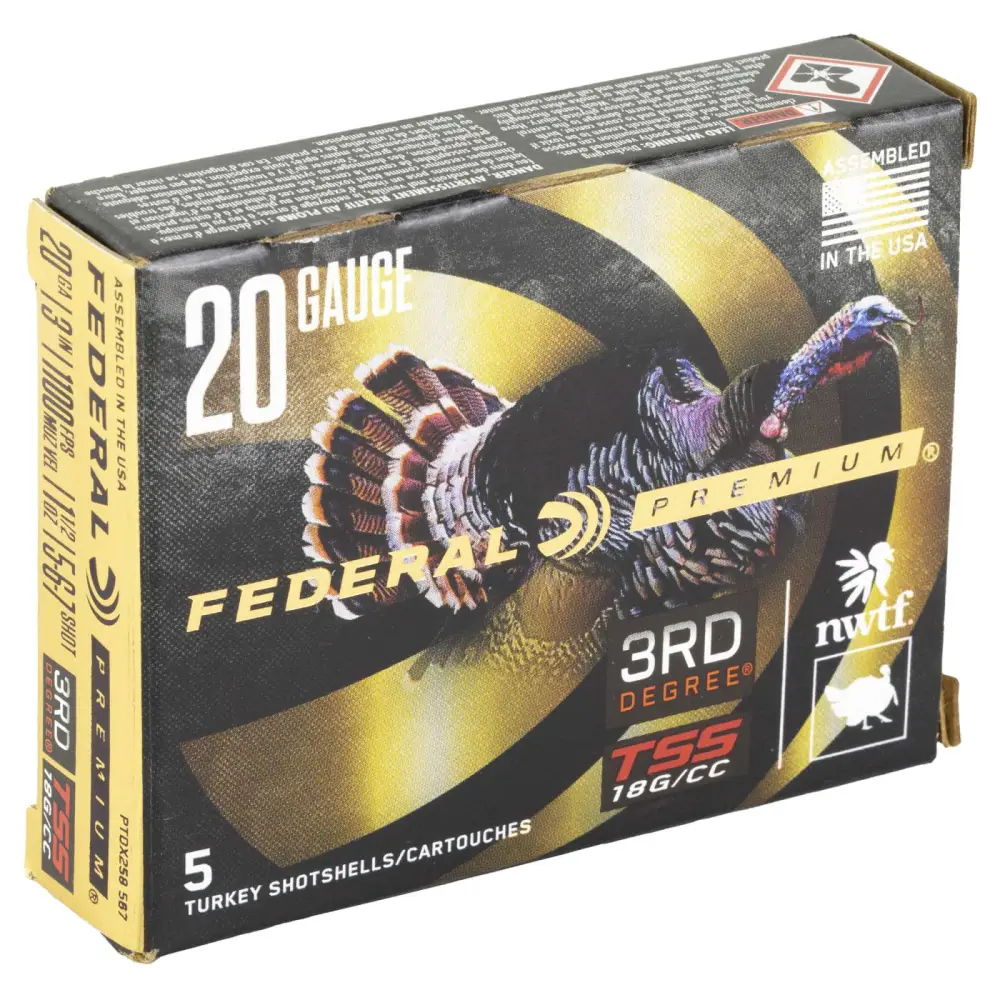 Federal Premium 3RD Degree Turkey Ammo 20GA 3 1 1/2OZ 5/6/7 Shot