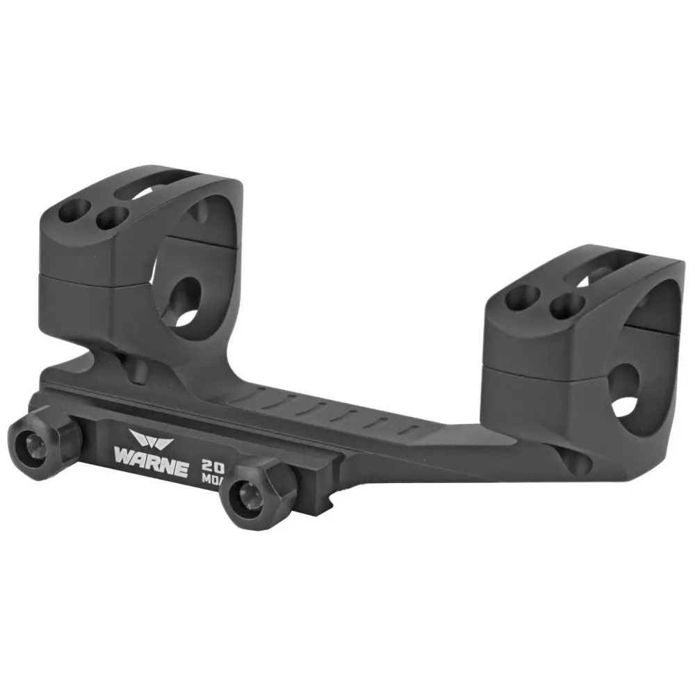 Warne LRSKEL30TW 30MM Extended Skeletonized Mount Black 20MOA