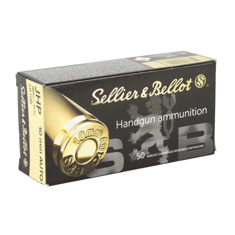 Sellier & Bellot 10MM Auto 180GR Jhp 50-RD
