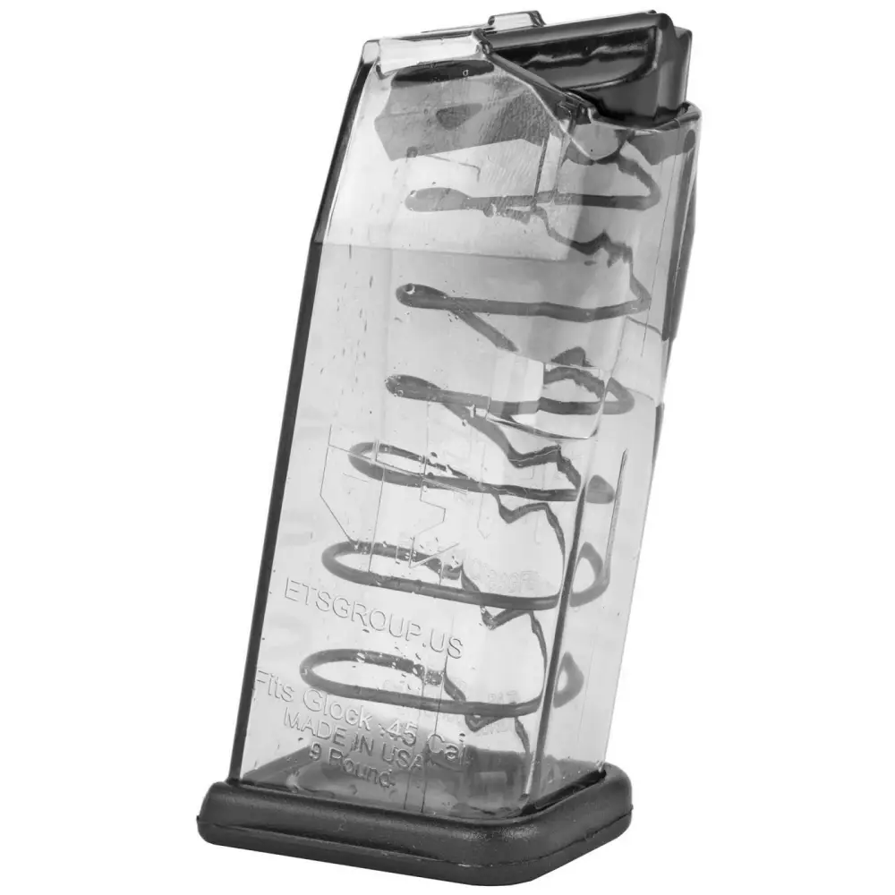 Elite Tactical System Glock 30 9RD .45 Magazine - Clear Polymer