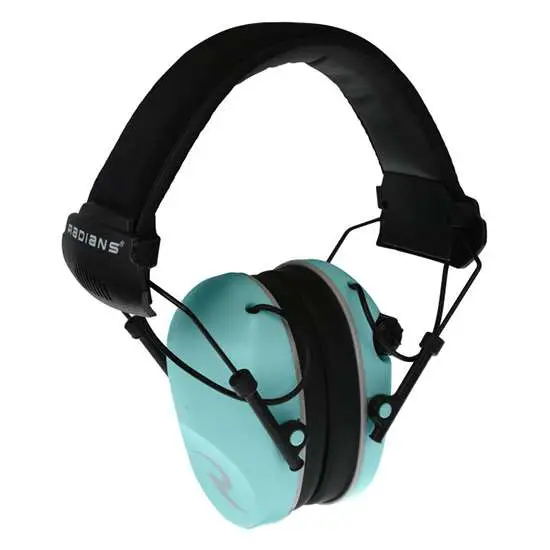 Radians R3220ECS Dual Mic Electronic Earmuff Aqua