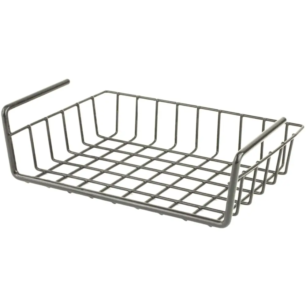 Snapsafe Hanging Shelf Basket 12 X 9 X 2.5 Black