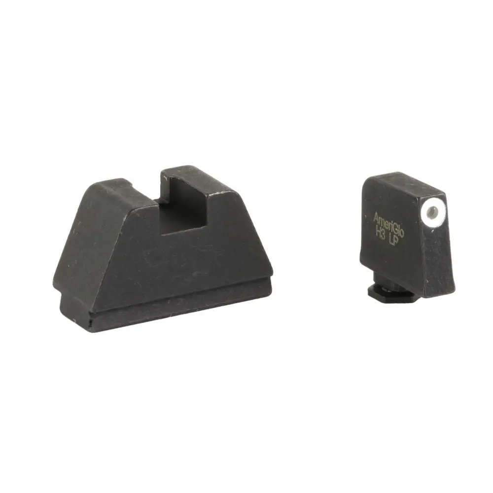 Ameriglo GL491 3XL Tall Green Tritium White Outline Sight Set for Glock