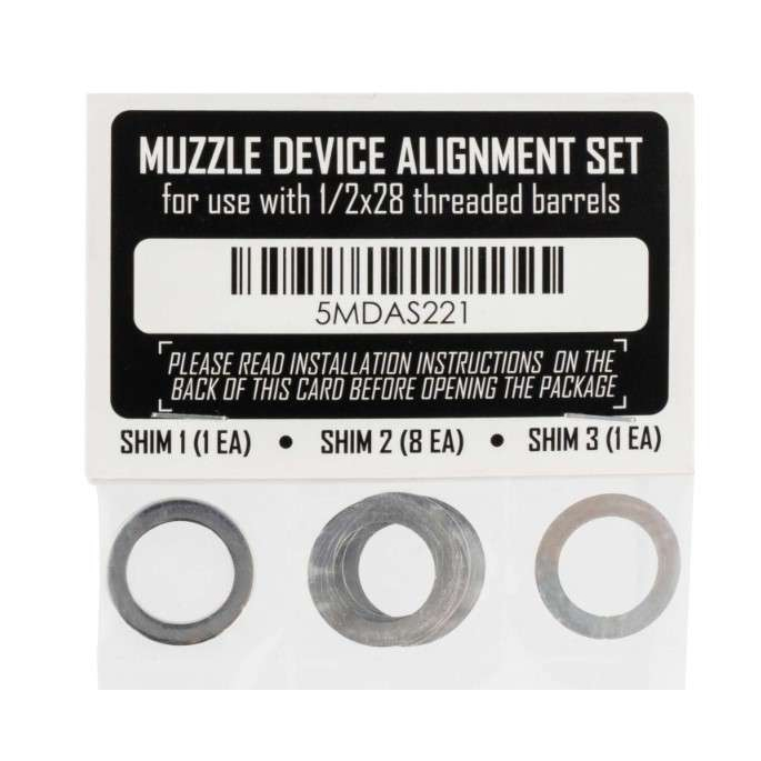 Rugged Suppressors Shim Kit 1/2X28