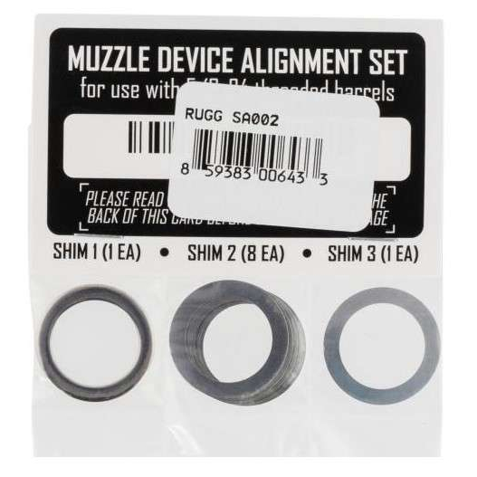 Rugged Suppressors Shim Kit 5/8X24