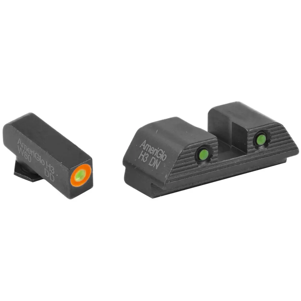 Ameriglo Trooper Night Sight Set for Glock 17/19 Mos - Green Tritium