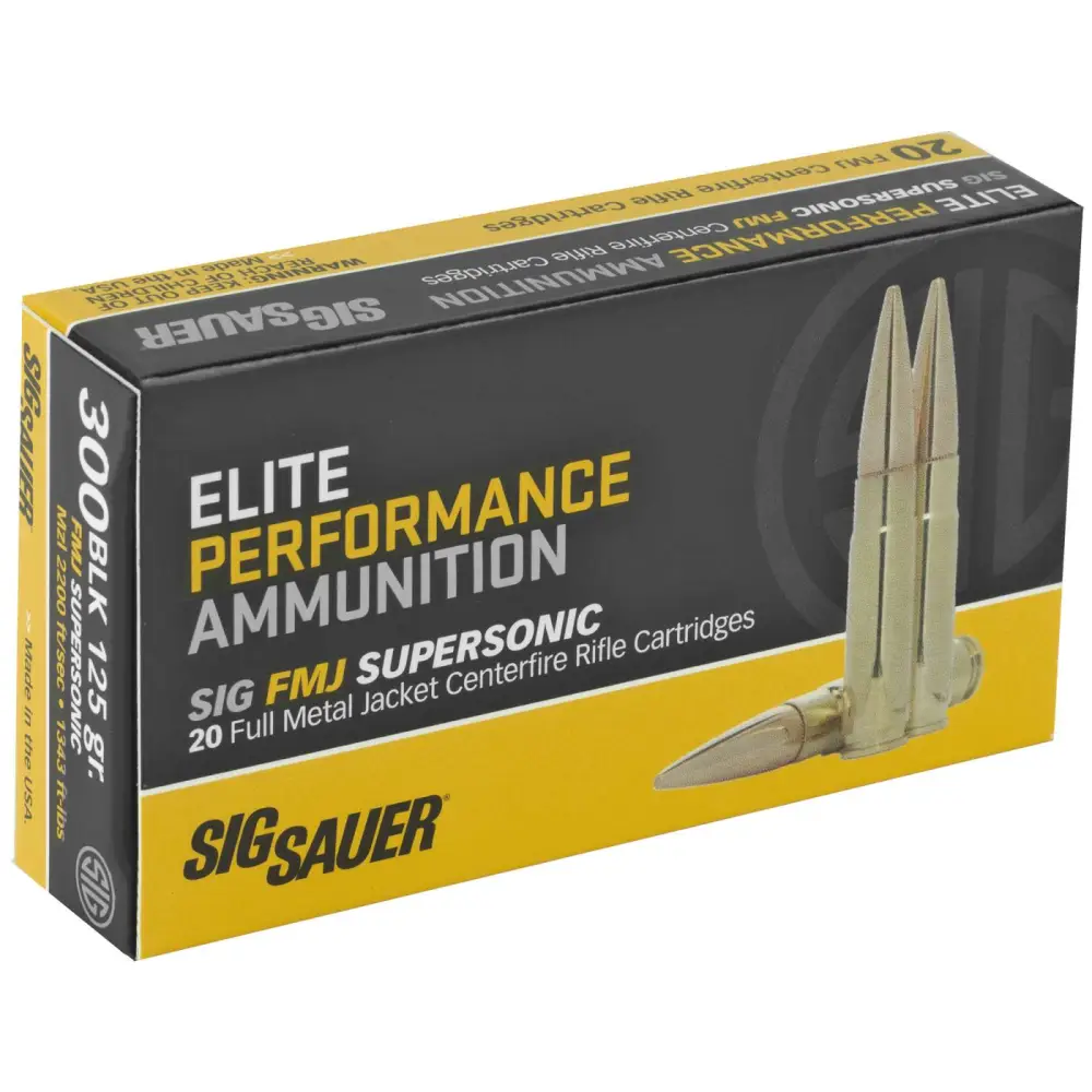 Sig Sauer Elite Ball 300 Blackout 125 Gr Fmj 20RD