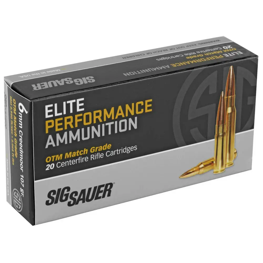 Sig Sauer Elite Match Grade 6MM Creedmoor 107GR Otm 20RD