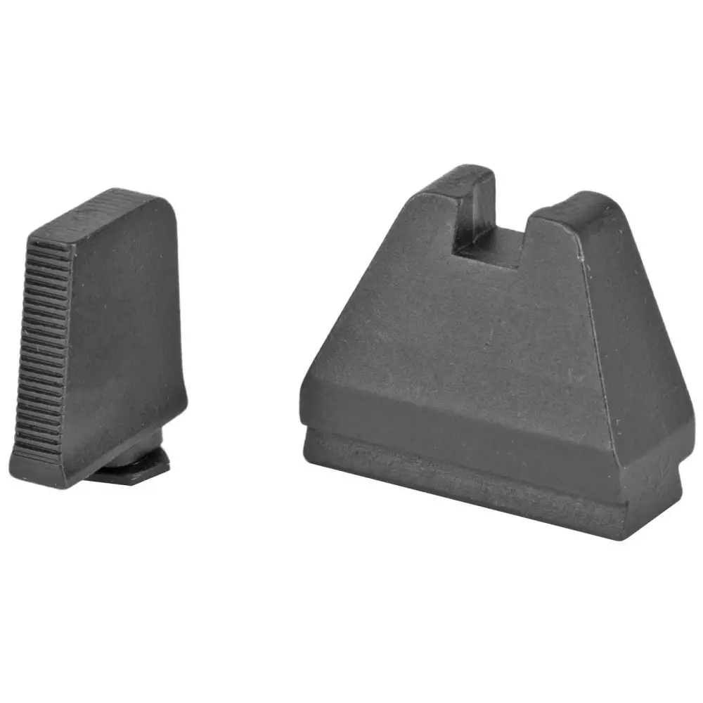 Ameriglo GL808 9XL Tall Black Serrated Sight Set for Glock