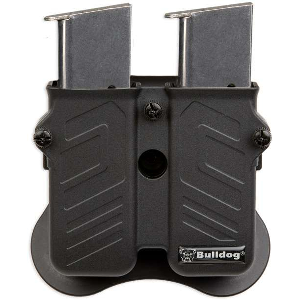 Bulldog Max Multi-fit Polymer Double Mag Holder Black