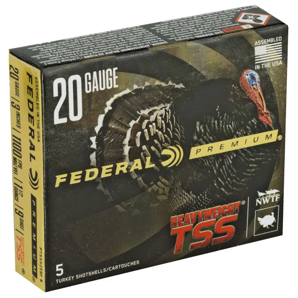 Federal Premium Turkey Heavyweight Tss 20GA 3 1 1/2OZ 9 Shot 5RD