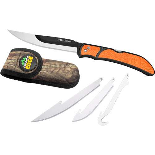 Outdoor Edge Razorbone 6-BLADE Combo Set Orange