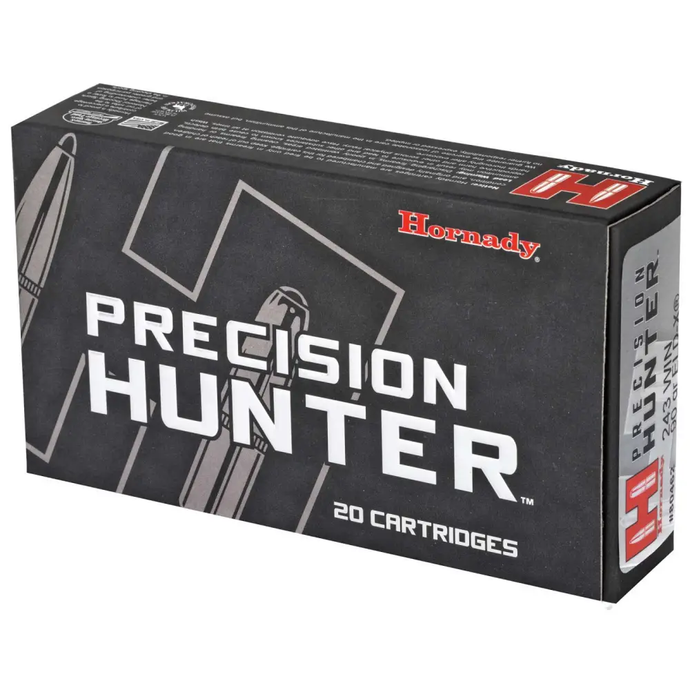 Hornady Precision Hunter .243 Win 90GR Eld-x 20RD 10 Box Case - Image 2