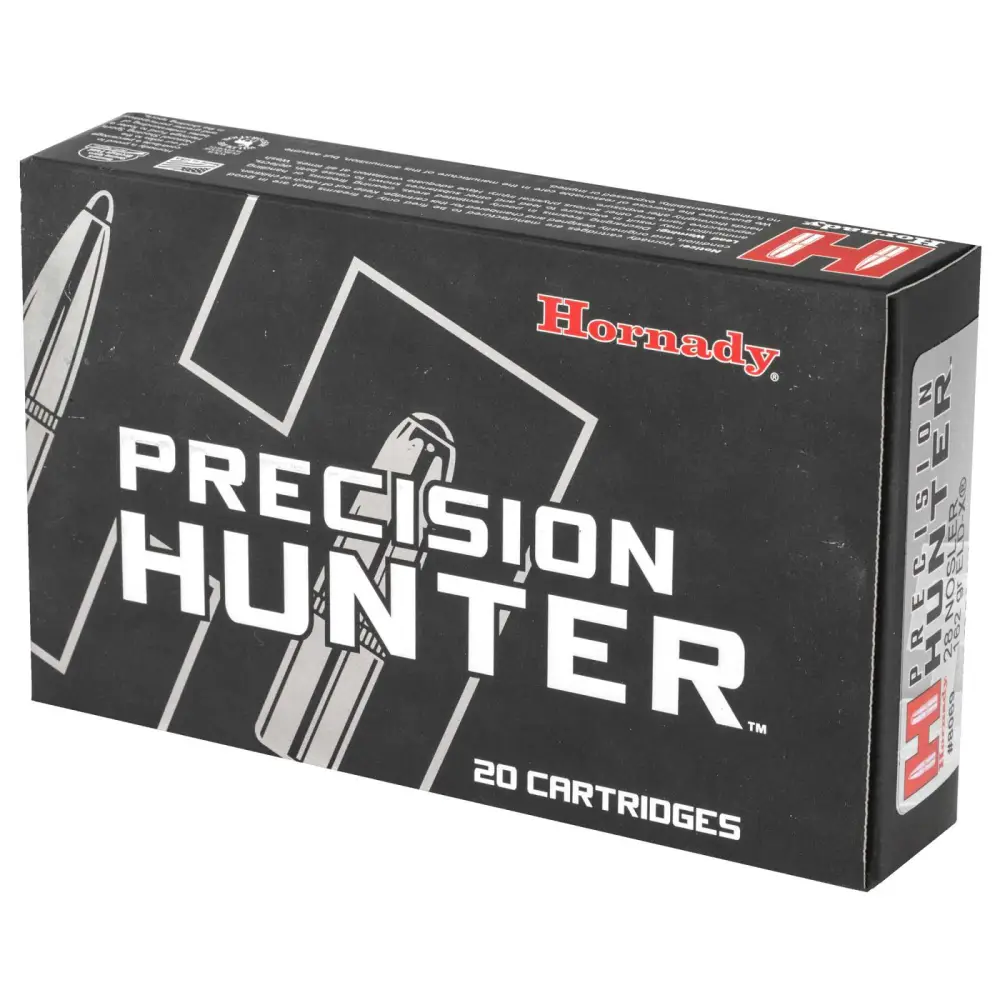 Hornady Precision Hunter 28 Nosler 162GR Eld-x 20RD 10 Box Case - Image 2