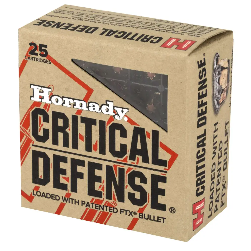 Hornady Critical Defense 25 Acp 35GR Flex Tip 25RD Box - Image 2