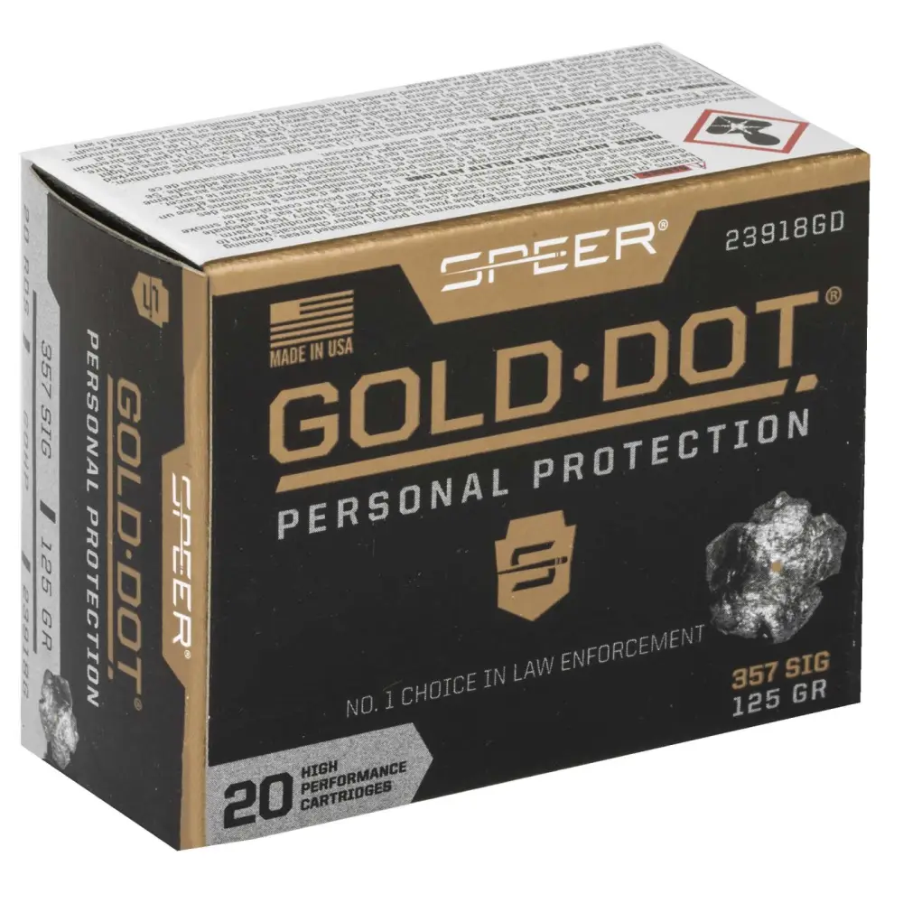 Speer Gold Dot 357 Sig 125 Gr Hp 20RD