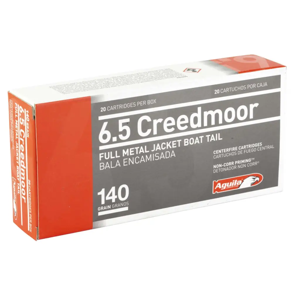 Aguila 6.5 Creedmoor 140 Gr Fmjbt 20 Rd - 25 Boxes Per Case