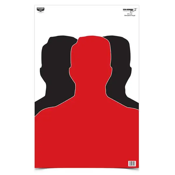 Birchwood Casey Eze-scorer Silhouette Paper Target 23 X 35 - 100 Pack