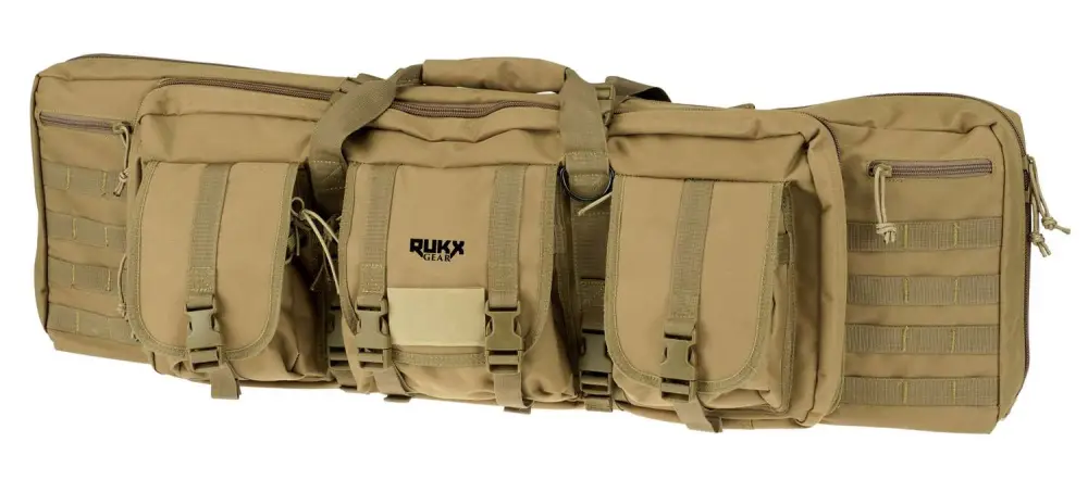 Rukx Gear Tactical Double Gun Case 42 Tan - 2 Rifles