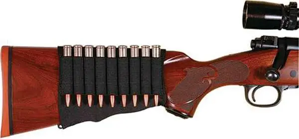 Allen Buttstock Rifle Cartridge Holder Black 9 Rounds