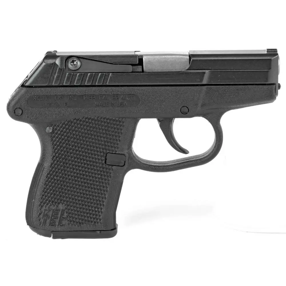 Kel-tec P32 32ACP 7+1 Blued/black Grips